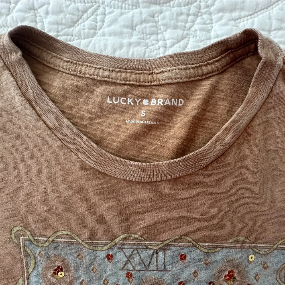 LUCKY BRAND Tarot Graphic Tee Shirt "The Star". Size S - Picture 4 of 7